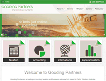 Tablet Screenshot of goodingpartners.com.au